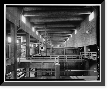 Historic Framed Print, Rocky Mountain Arsenal, Boiler Plant-Central Gas Heat Plant, 1022 feet South of December Seventh Avenue; 525 fe, Commerce City, Adams County, CO - 5,  17-7/8" x 21-7/8"