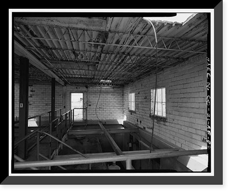 Historic Framed Print, Rocky Mountain Arsenal, Tank House, Quadrant 1, approximately 1000 feet South of Decem, Commerce City, Adams County, CO - 6,  17-7/8" x 21-7/8"
