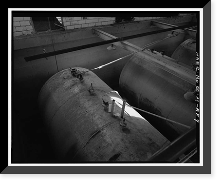 Historic Framed Print, Rocky Mountain Arsenal, Tank House, Quadrant 1, approximately 1000 feet South of Decem, Commerce City, Adams County, CO - 7,  17-7/8" x 21-7/8"