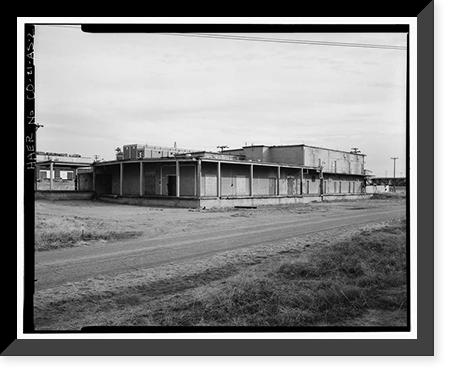Historic Framed Print, Rocky Mountain Arsenal, Goop Mixing & Filling Building, 1480 feet South of December Seventh Avenue; 900 fe, Commerce City, Adams County, CO - 2,  17-7/8" x 21-7/8"