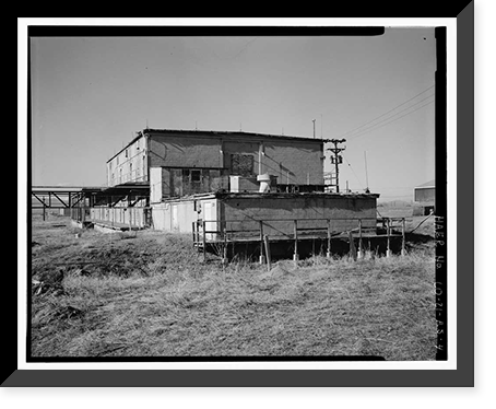 Historic Framed Print, Rocky Mountain Arsenal, Goop Mixing & Filling Building, 1480 feet South of December Seventh Avenue; 900 fe, Commerce City, Adams County, CO - 4,  17-7/8" x 21-7/8"