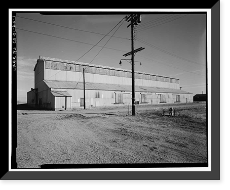 Historic Framed Print, Rocky Mountain Arsenal, Caustic Fusion Building, 450 feet South of December Seventh Avenue; 900 fee, Commerce City, Adams County, CO,  17-7/8" x 21-7/8"