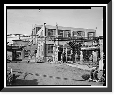 Historic Framed Print, Rocky Mountain Arsenal, Chlorinated Paraffin Manufacturing Building, 400 feet South of December Seventh Avenue; 500 fee, Commerce City, Adams County, CO - 2,  17-7/8" x 21-7/8"