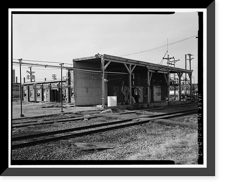 Historic Framed Print, Rocky Mountain Arsenal, Lewisite Filling & Distilled Mustard Filling Building, 420 feet South of December Seventh Avenue; 820 fee, Commerce City, Adams County, CO - 2,  17-7/8" x 21-7/8"