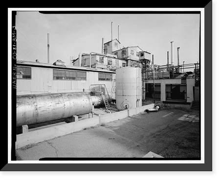 Historic Framed Print, Rocky Mountain Arsenal, Lewisite Reactor & Distilled Mustard Distillation Building, 420 feet South of December Seventh Avenue; 1070 fe, Commerce City, Adams County, CO - 3,  17-7/8" x 21-7/8"