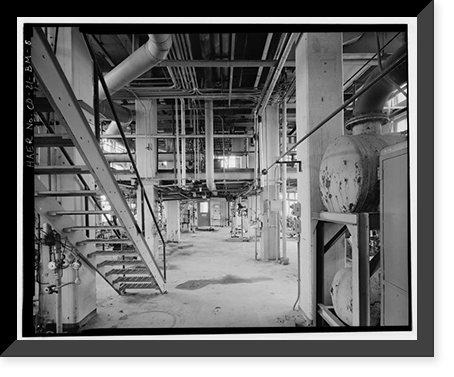 Historic Framed Print, Rocky Mountain Arsenal, Lewisite Reactor & Distilled Mustard Distillation Building, 420 feet South of December Seventh Avenue; 1070 fe, Commerce City, Adams County, CO - 8,  17-7/8" x 21-7/8"