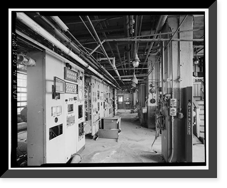 Historic Framed Print, Rocky Mountain Arsenal, Lewisite-Distilled Mustard Manufacturing Building, 540 feet South of December Seventh Avenue; 1100 fe, Commerce City, Adams County, CO - 7,  17-7/8" x 21-7/8"