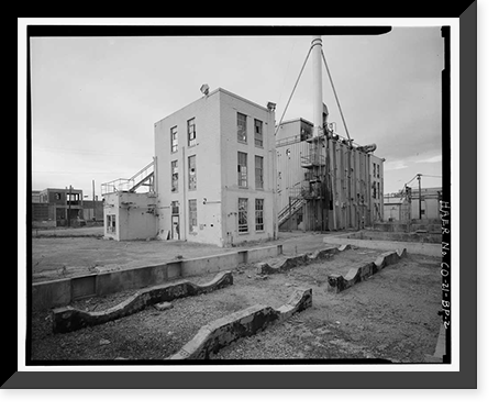 Historic Framed Print, Rocky Mountain Arsenal, Acetylene Compressor House, 700 feet South of December Seventh Avenue; 1100 fe, Commerce City, Adams County, CO - 2,  17-7/8" x 21-7/8"