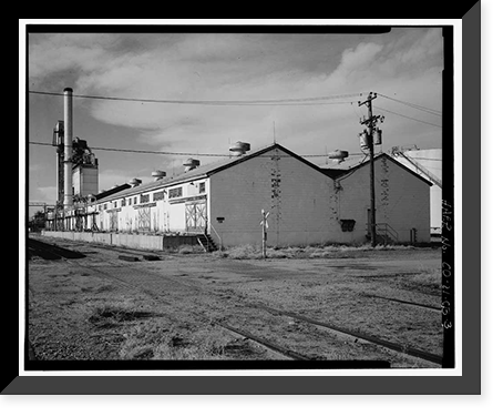 Historic Framed Print, Rocky Mountain Arsenal, Mustard Filling & Storage Building, 280 feet South of December Seventh Avenue; 2130 fe, Commerce City, Adams County, CO - 3,  17-7/8" x 21-7/8"
