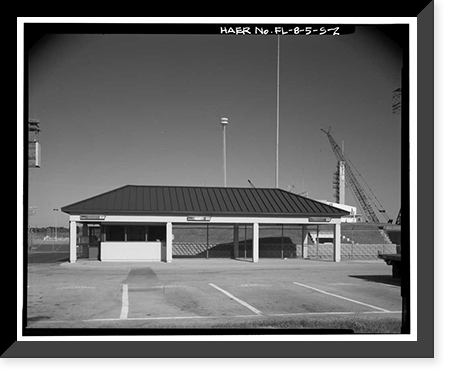 Historic Framed Print, Cape Canaveral Air Station, Launch Complex 17, Facility 28425, East end of Lighthouse Road, Cape Canaveral, Brevard County, FL - 2,  17-7/8" x 21-7/8"