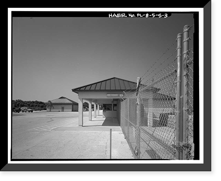 Historic Framed Print, Cape Canaveral Air Station, Launch Complex 17, Facility 28425, East end of Lighthouse Road, Cape Canaveral, Brevard County, FL - 3,  17-7/8" x 21-7/8"