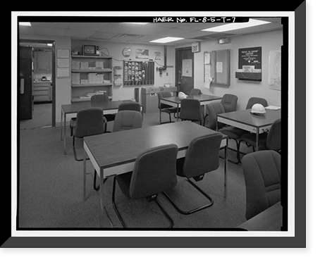 Historic Framed Print, Cape Canaveral Air Station, Launch Complex 17, Facility 36001, East end of Lighthouse Road, Cape Canaveral, Brevard County, FL - 7,  17-7/8" x 21-7/8"