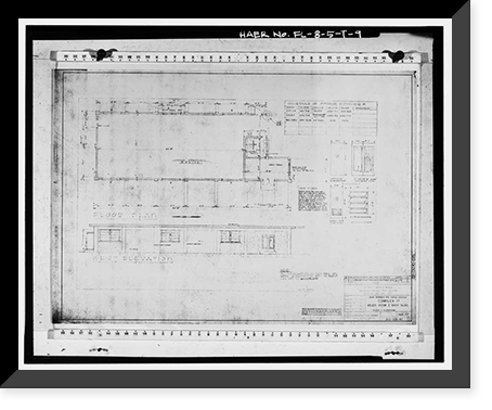Historic Framed Print, Cape Canaveral Air Station, Launch Complex 17, Facility 36001, East end of Lighthouse Road, Cape Canaveral, Brevard County, FL - 9,  17-7/8" x 21-7/8"
