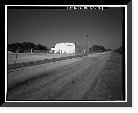 Historic Framed Print, Cape Canaveral Air Station, Launch Complex 17, Facility 36009, East end of Lighthouse Road, Cape Canaveral, Brevard County, FL,  17-7/8" x 21-7/8"