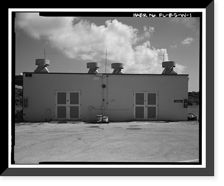 Historic Framed Print, Cape Canaveral Air Station, Launch Complex 17, Facility 28414, East end of Lighthouse Road, Cape Canaveral, Brevard County, FL,  17-7/8" x 21-7/8"