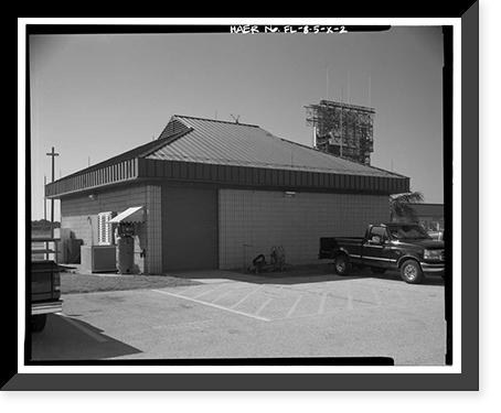 Historic Framed Print, Cape Canaveral Air Station, Launch Complex 17, Facility 28420, East end of Lighthouse Road, Cape Canaveral, Brevard County, FL - 2,  17-7/8" x 21-7/8"