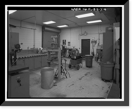 Historic Framed Print, Cape Canaveral Air Station, Launch Complex 17, Facility 28420, East end of Lighthouse Road, Cape Canaveral, Brevard County, FL - 4,  17-7/8" x 21-7/8"
