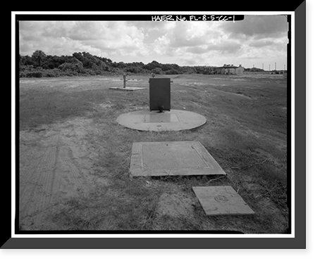Historic Framed Print, Cape Canaveral Air Station, Launch Complex 17, Facility 36007, East end of Lighthouse Road, Cape Canaveral, Brevard County, FL,  17-7/8" x 21-7/8"