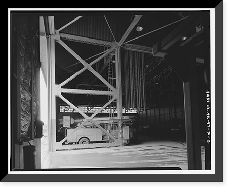 Historic Framed Print, Kodiak Naval Operating Base, Hangar, U.S. Coast Guard Station, Kodiak, Kodiak Island Borough, AK - 2,  17-7/8" x 21-7/8"