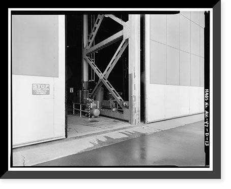 Historic Framed Print, Kodiak Naval Operating Base, Hangar, U.S. Coast Guard Station, Kodiak, Kodiak Island Borough, AK - 13,  17-7/8" x 21-7/8"