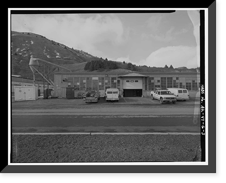 Historic Framed Print, Kodiak Naval Operating Base, Wood & Machine Shop, U.S. Coast Guard Station, Kodiak, Kodiak Island Borough, AK - 3,  17-7/8" x 21-7/8"