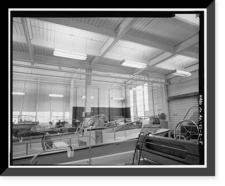 Historic Framed Print, Kodiak Naval Operating Base, Boat House, U.S. Coast Guard Station, Kodiak, Kodiak Island Borough, AK - 5,  17-7/8" x 21-7/8"