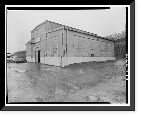 Historic Framed Print, Kodiak Naval Operating Base, Boat House, U.S. Coast Guard Station, Kodiak, Kodiak Island Borough, AK - 7,  17-7/8" x 21-7/8"