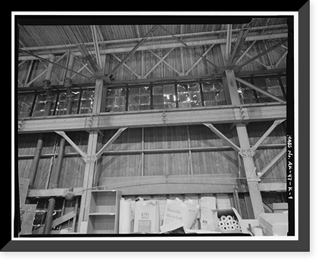Historic Framed Print, Kodiak Naval Operating Base, Aircraft Storehouse, U.S. Coast Guard Station, Kodiak, Kodiak Island Borough, AK - 9,  17-7/8" x 21-7/8"