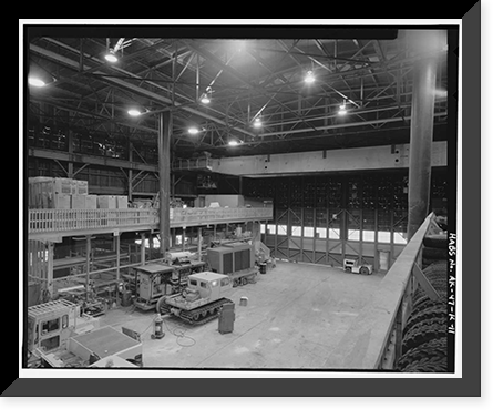 Historic Framed Print, Kodiak Naval Operating Base, Aircraft Storehouse, U.S. Coast Guard Station, Kodiak, Kodiak Island Borough, AK - 11,  17-7/8" x 21-7/8"