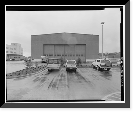 Historic Framed Print, Kodiak Naval Operating Base, Aircraft Storehouse, U.S. Coast Guard Station, Kodiak, Kodiak Island Borough, AK - 21,  17-7/8" x 21-7/8"