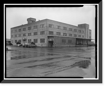 Historic Framed Print, Kodiak Naval Operating Base, General Storehouse, U.S. Coast Guard Station, Kodiak, Kodiak Island Borough, AK - 2,  17-7/8" x 21-7/8"
