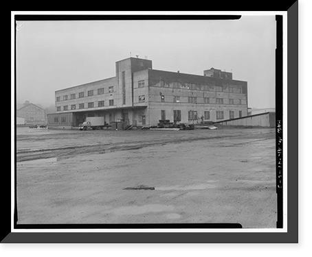 Historic Framed Print, Kodiak Naval Operating Base, General Storehouse, U.S. Coast Guard Station, Kodiak, Kodiak Island Borough, AK - 3,  17-7/8" x 21-7/8"