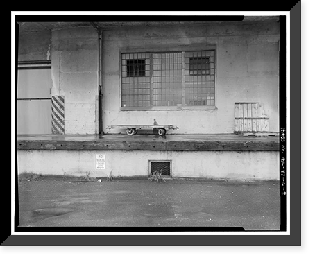 Historic Framed Print, Kodiak Naval Operating Base, General Storehouse, U.S. Coast Guard Station, Kodiak, Kodiak Island Borough, AK - 8,  17-7/8" x 21-7/8"