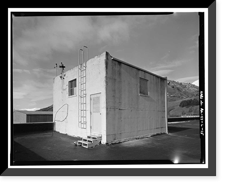 Historic Framed Print, Kodiak Naval Operating Base, General Storehouse, U.S. Coast Guard Station, Kodiak, Kodiak Island Borough, AK - 15,  17-7/8" x 21-7/8"