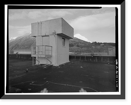 Historic Framed Print, Kodiak Naval Operating Base, General Storehouse, U.S. Coast Guard Station, Kodiak, Kodiak Island Borough, AK - 20,  17-7/8" x 21-7/8"