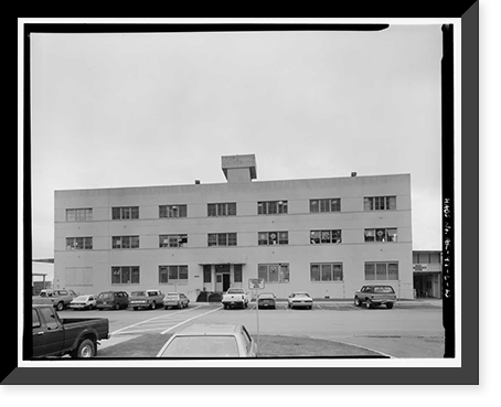 Historic Framed Print, Kodiak Naval Operating Base, General Storehouse, U.S. Coast Guard Station, Kodiak, Kodiak Island Borough, AK - 23,  17-7/8" x 21-7/8"