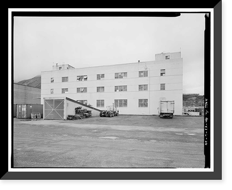 Historic Framed Print, Kodiak Naval Operating Base, General Storehouse, U.S. Coast Guard Station, Kodiak, Kodiak Island Borough, AK - 26,  17-7/8" x 21-7/8"