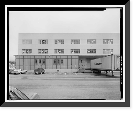 Historic Framed Print, Kodiak Naval Operating Base, General Storehouse, U.S. Coast Guard Station, Kodiak, Kodiak Island Borough, AK - 33,  17-7/8" x 21-7/8"