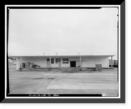 Historic Framed Print, Kodiak Naval Operating Base, Commissary & Cold Storage, U.S. Coast Guard Station, Kodiak, Kodiak Island Borough, AK - 13,  17-7/8" x 21-7/8"