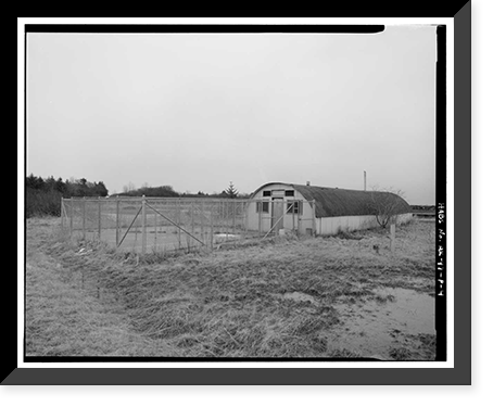 Historic Framed Print, Kodiak Naval Operating Base, Dog Pound, U.S. Coast Guard Station, Kodiak, Kodiak Island Borough, AK - 4,  17-7/8" x 21-7/8"