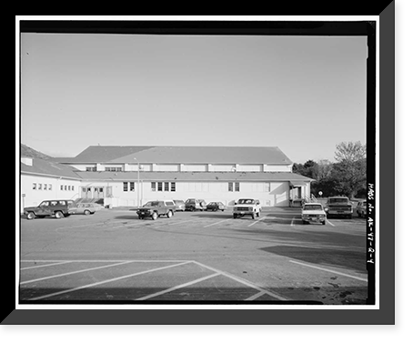 Historic Framed Print, Kodiak Naval Operating Base, Gymnasium, U.S. Coast Guard Station, Kodiak, Kodiak Island Borough, AK - 4,  17-7/8" x 21-7/8"