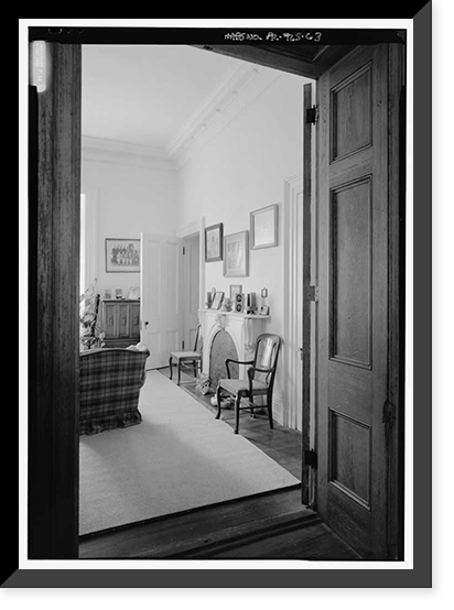 Historic Framed Print, Kenworthy Hall, State Highway 14 (Greensboro Road), Marion, Perry County, AL - 38,  17-7/8" x 21-7/8"