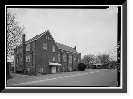 Historic Framed Print, Bethel Baptist Church, 3233 Twenty-ninth Avenue, North, Birmingham, Jefferson County, AL - 4,  17-7/8" x 21-7/8"