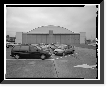 Historic Framed Print, Maxwell Air Force Base, Building No. 690, 255 East Ash Street, Montgomery, Montgomery County, AL,  17-7/8" x 21-7/8"