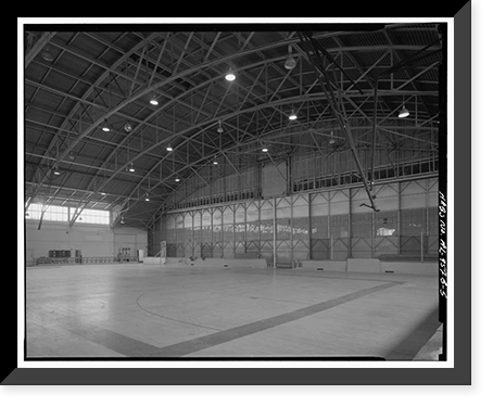 Historic Framed Print, Maxwell Air Force Base, Building No. 690, 255 East Ash Street, Montgomery, Montgomery County, AL - 5,  17-7/8" x 21-7/8"