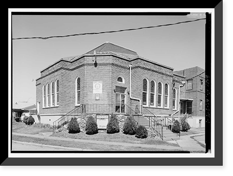 Historic Framed Print, Harmony Street Baptist Church, 527 Forty-Second Place North, Birmingham, Jefferson County, AL,  17-7/8" x 21-7/8"