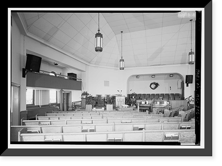 Historic Framed Print, Harmony Street Baptist Church, 527 Forty-Second Place North, Birmingham, Jefferson County, AL - 5,  17-7/8" x 21-7/8"