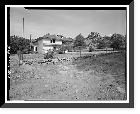 Historic Framed Print, Faraway Ranch, Willcox vicinity, Cochise County, AZ - 5,  17-7/8" x 21-7/8"