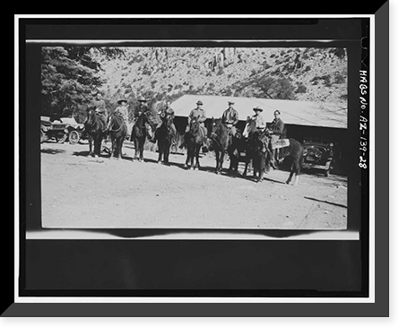 Historic Framed Print, Faraway Ranch, Willcox vicinity, Cochise County, AZ - 28,  17-7/8" x 21-7/8"