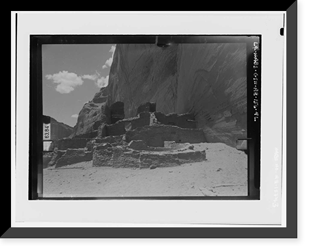 Historic Framed Print, White House Ruin, Navajo Indian Reservation, Chinle vicinity, Apache County, AZ,  17-7/8" x 21-7/8"